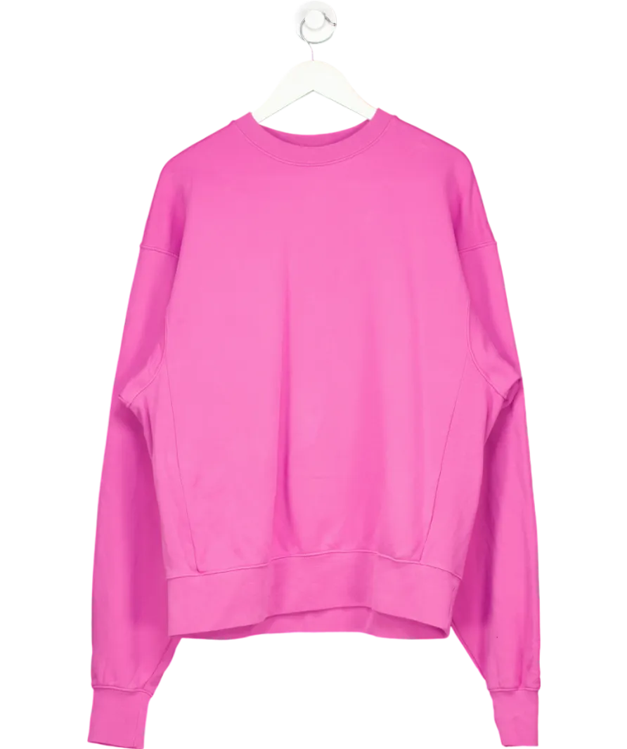 7 Days Active Purple Oversized Monday Crew Neck Sweatshirt UK M