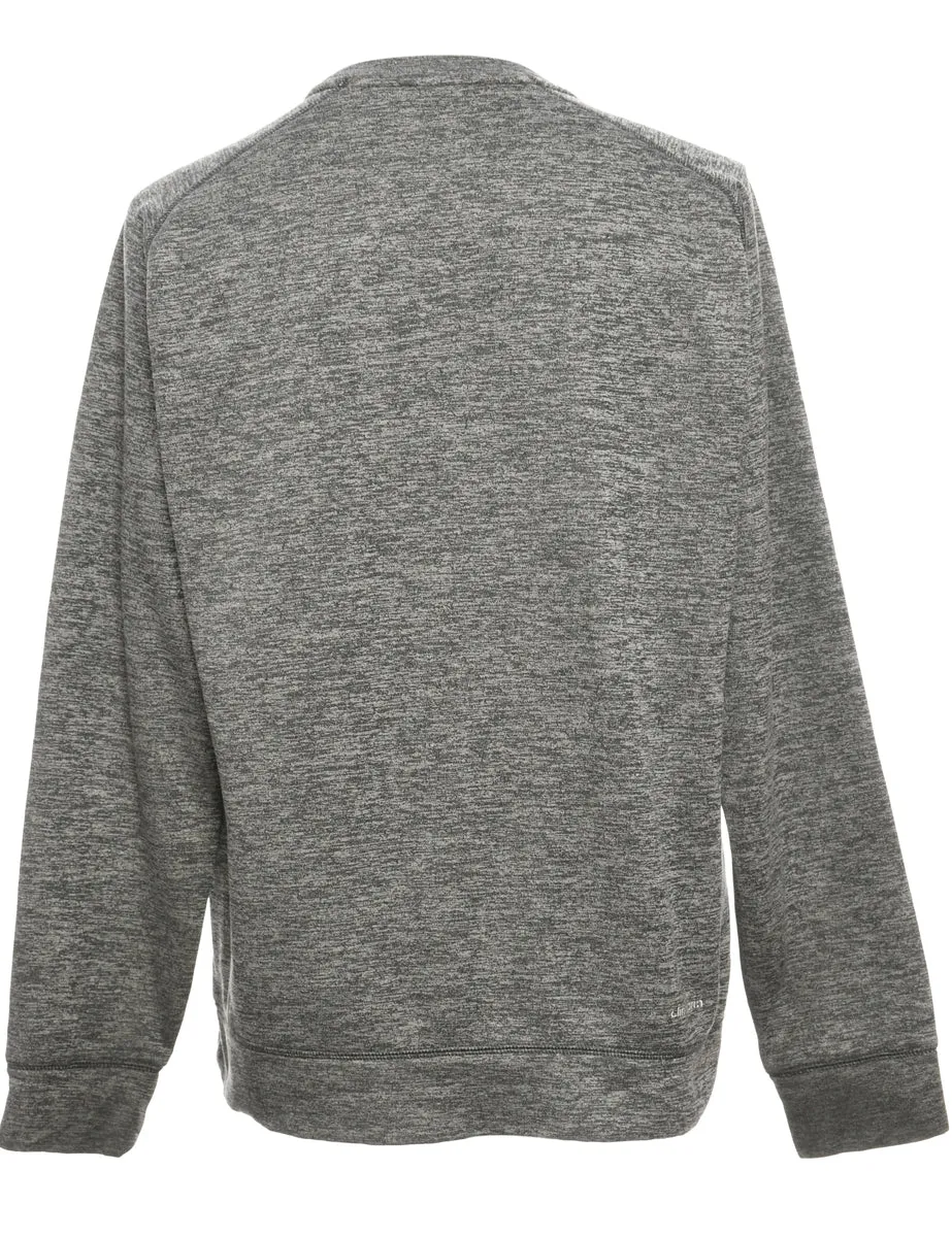 Adidas Dark Grey Printed Sweatshirt - M