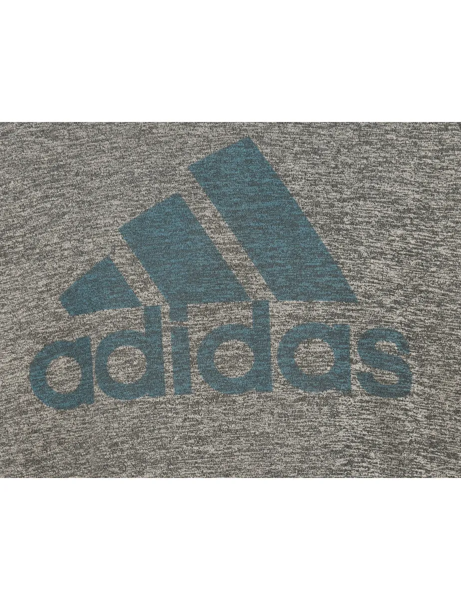 Adidas Dark Grey Printed Sweatshirt - M