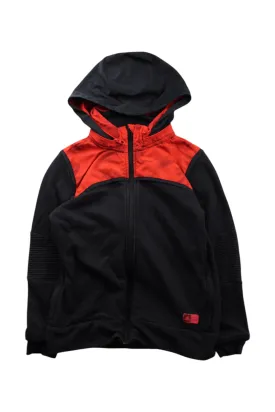 Adidas Hooded Zippered Sweatshirt Size 7-8Y