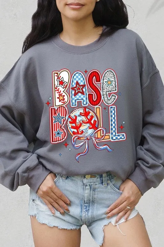 Baseball Graphic Plus Sweatshirt