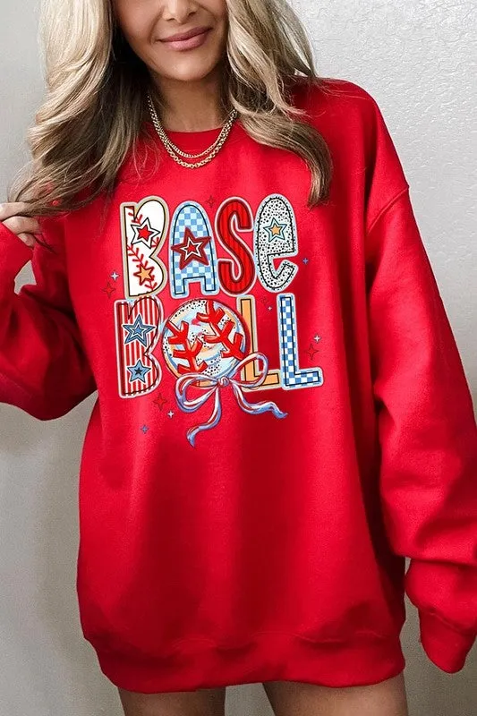 Baseball Graphic Plus Sweatshirt