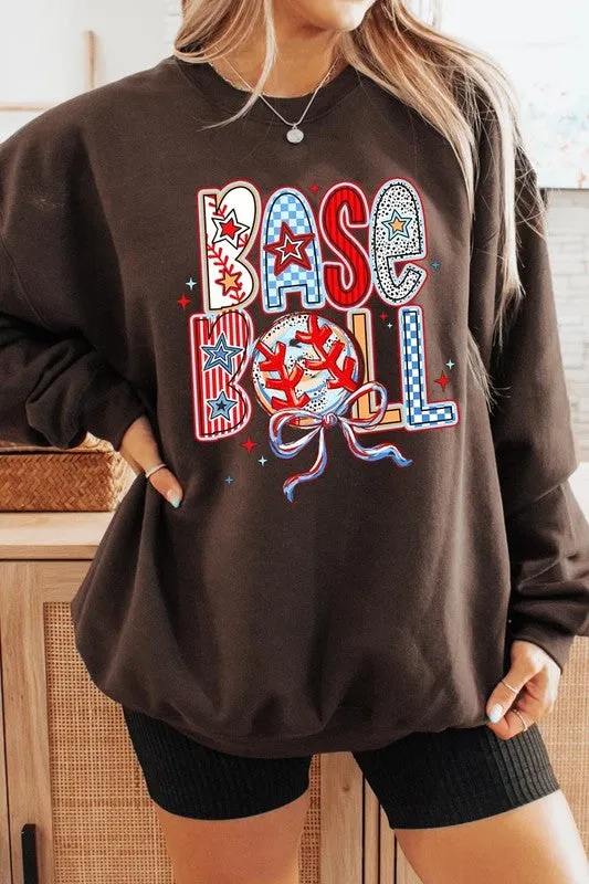 Baseball Graphic Plus Sweatshirt