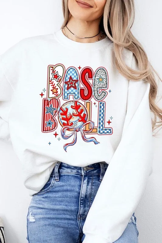 Baseball Graphic Plus Sweatshirt