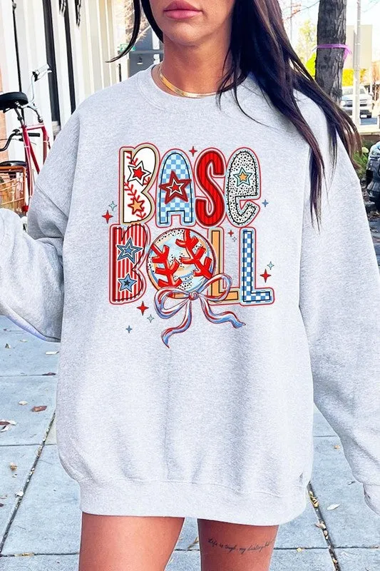 Baseball Graphic Plus Sweatshirt