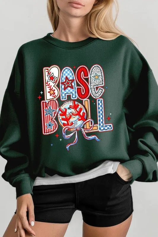 Baseball Graphic Plus Sweatshirt