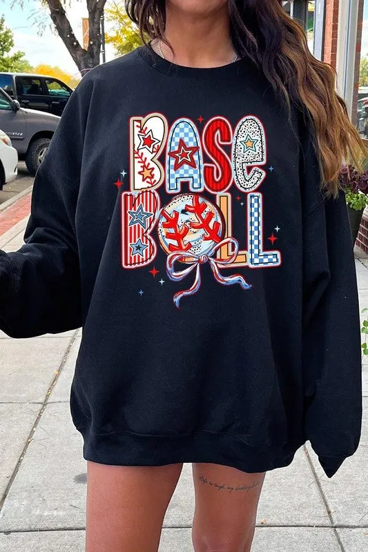 Baseball Graphic Plus Sweatshirt