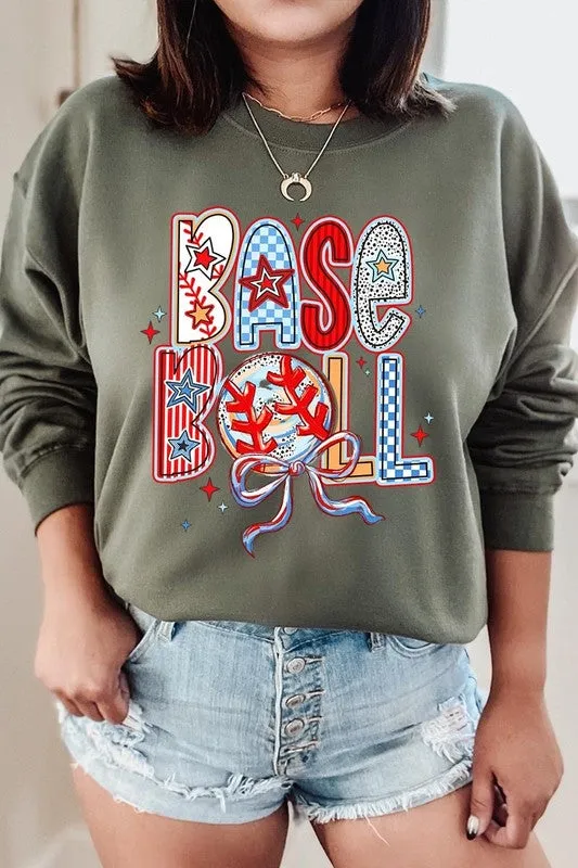 Baseball Graphic Plus Sweatshirt