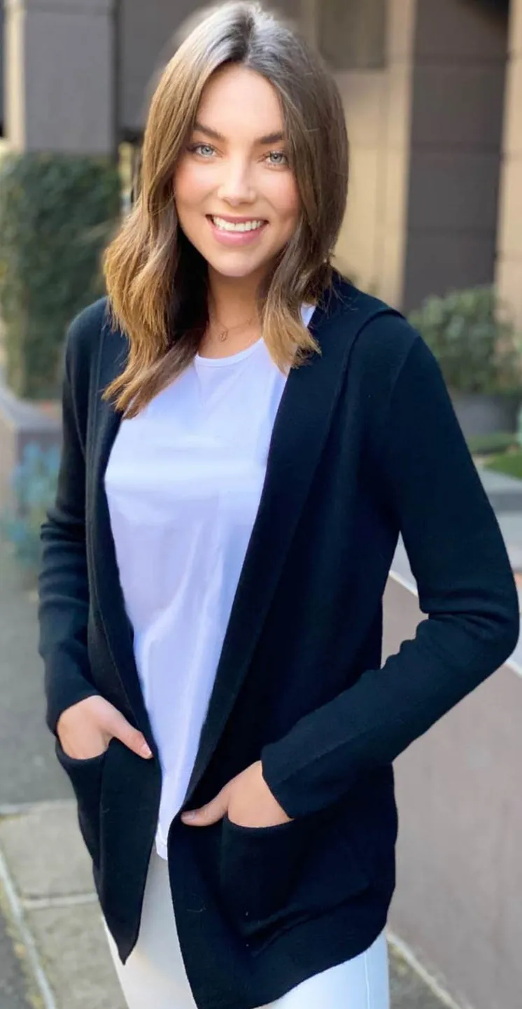 Belle Hooded knit Cardi