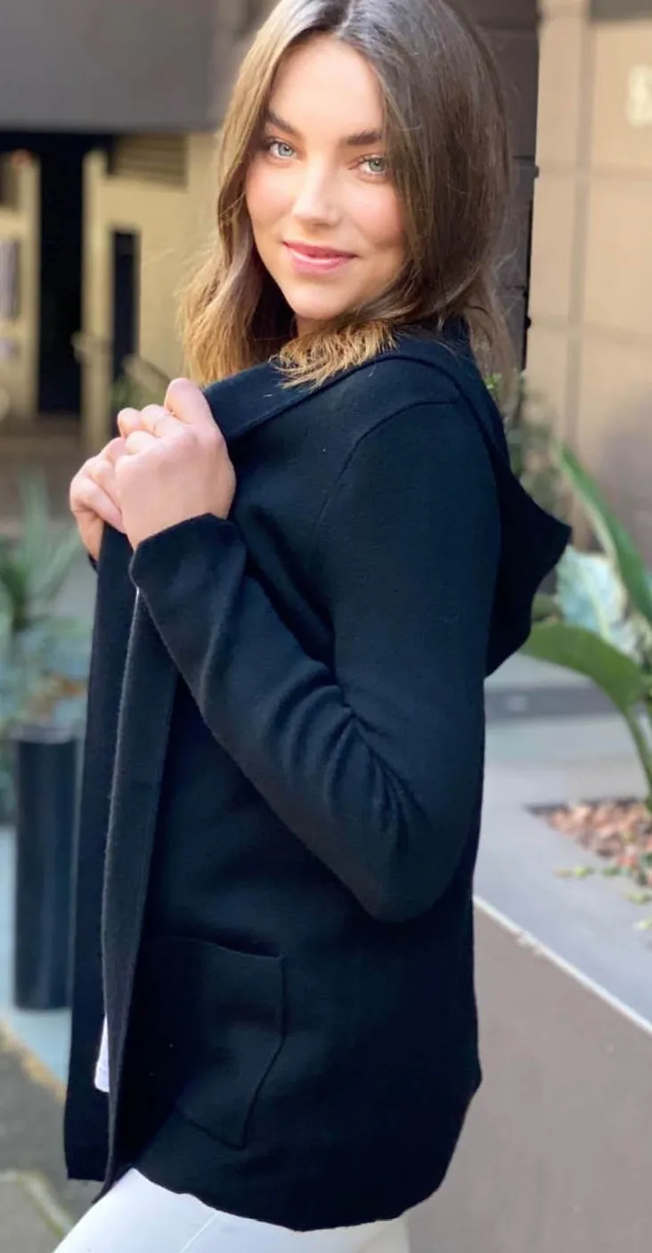 Belle Hooded knit Cardi