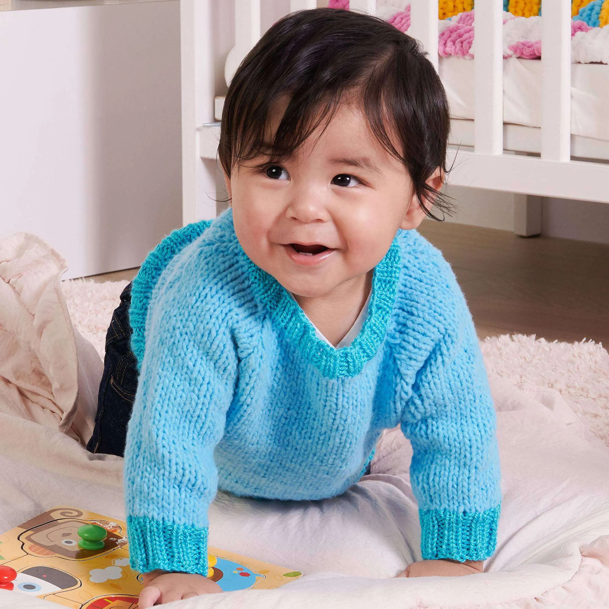 Bernat Knit Pullover Sweatshirt