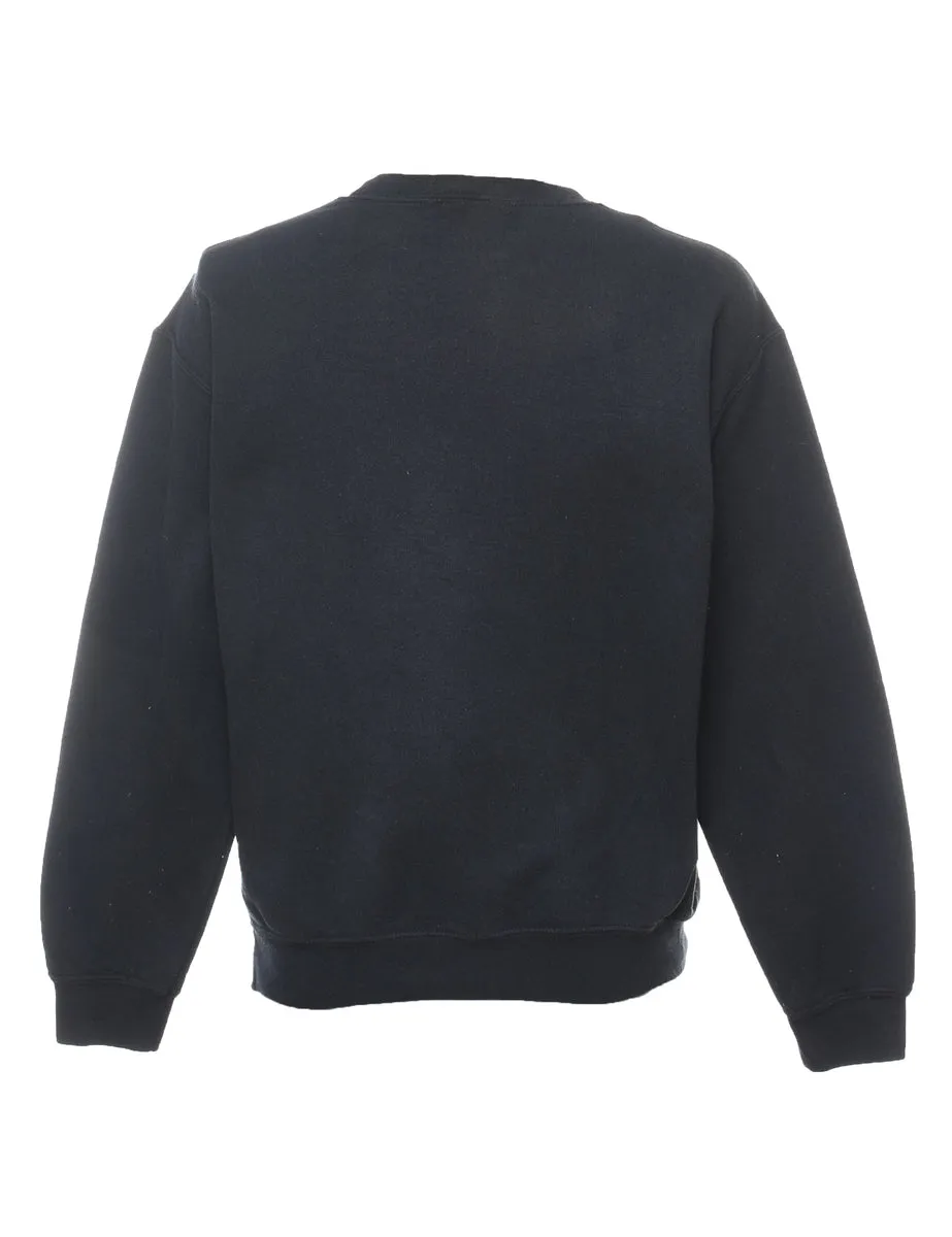Black Brevard College Printed Sweatshirt - M