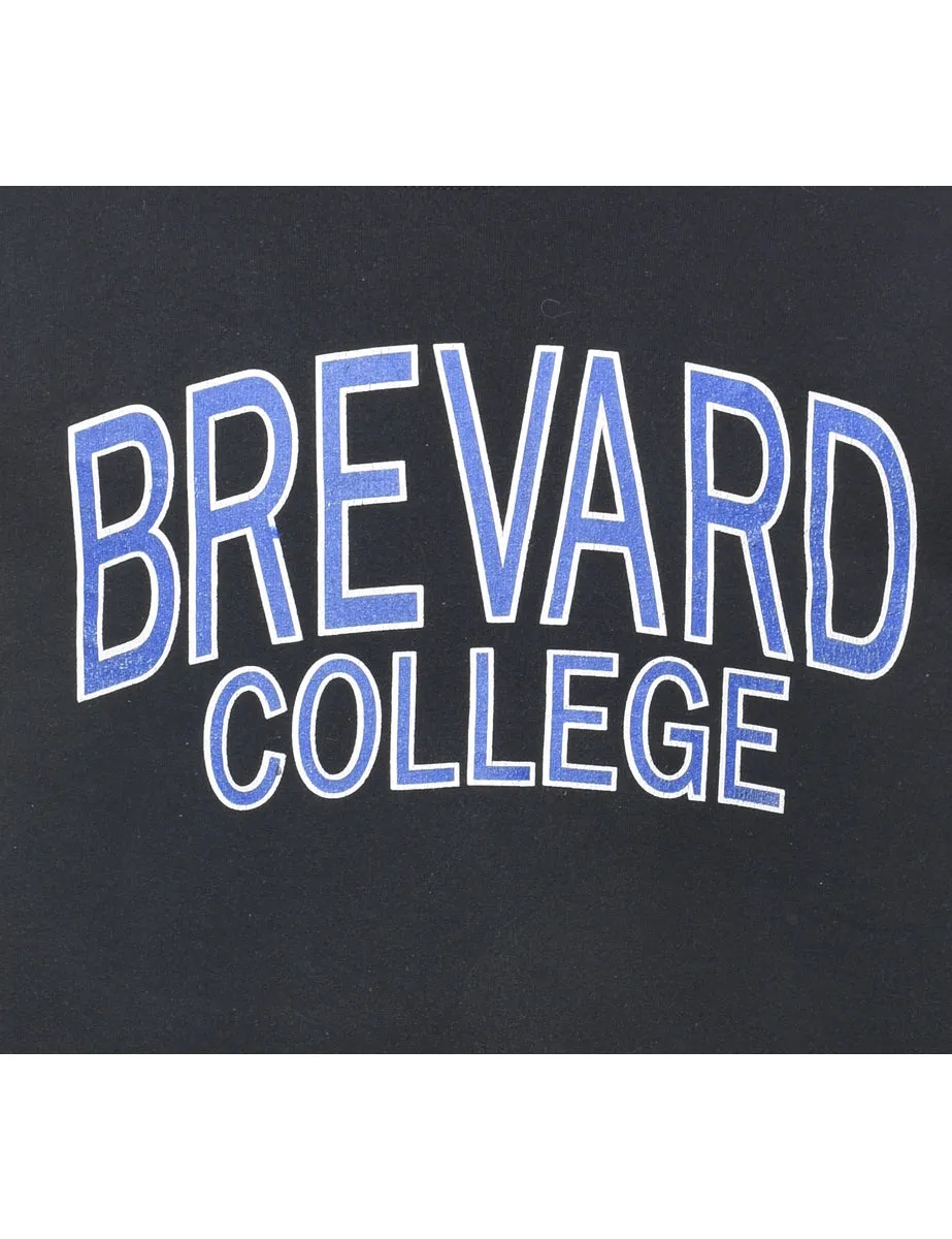 Black Brevard College Printed Sweatshirt - M