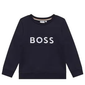 BOSS Baby Logo Navy Sweatshirt
