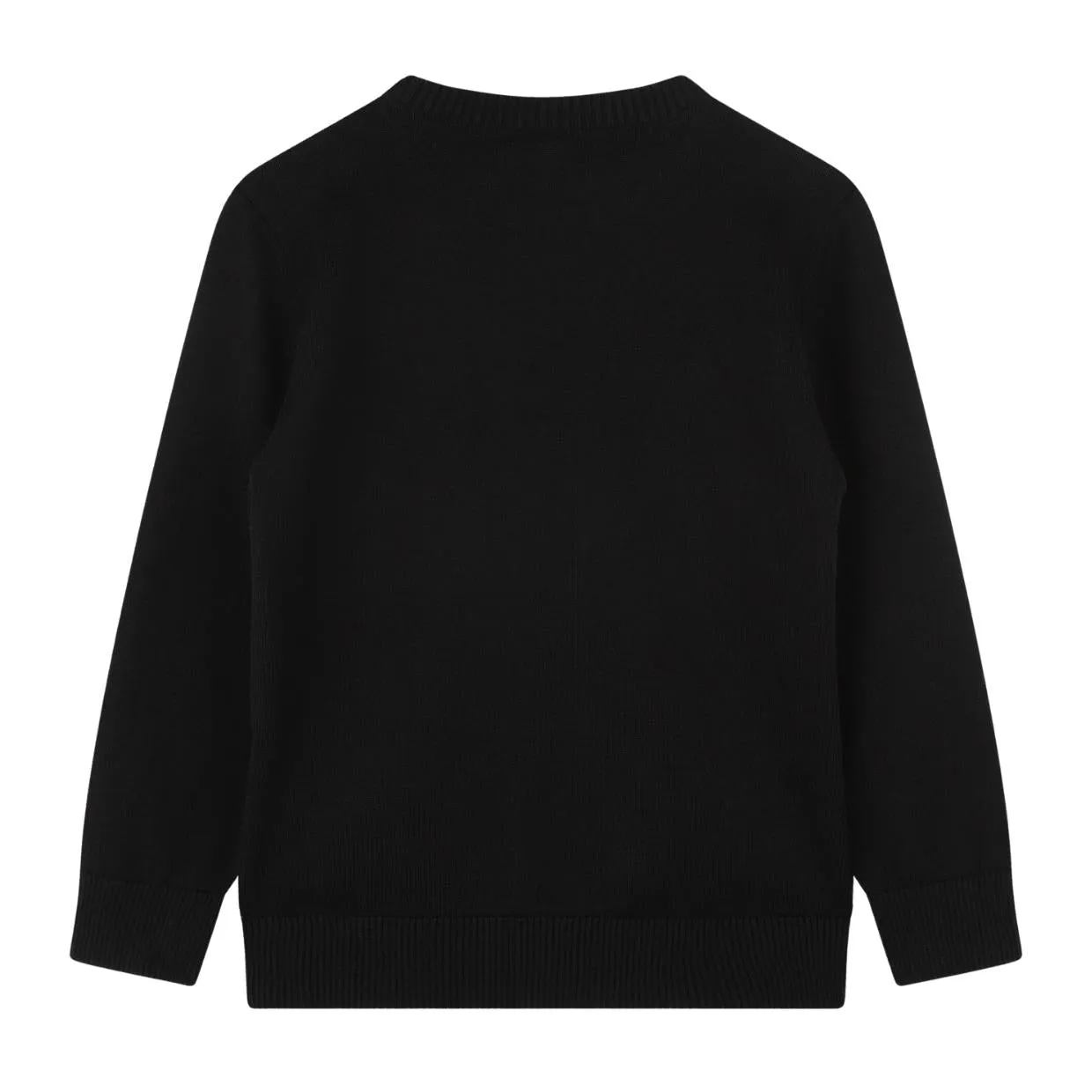 BOSS Kids Embroidered Logo Black Sweatshirt