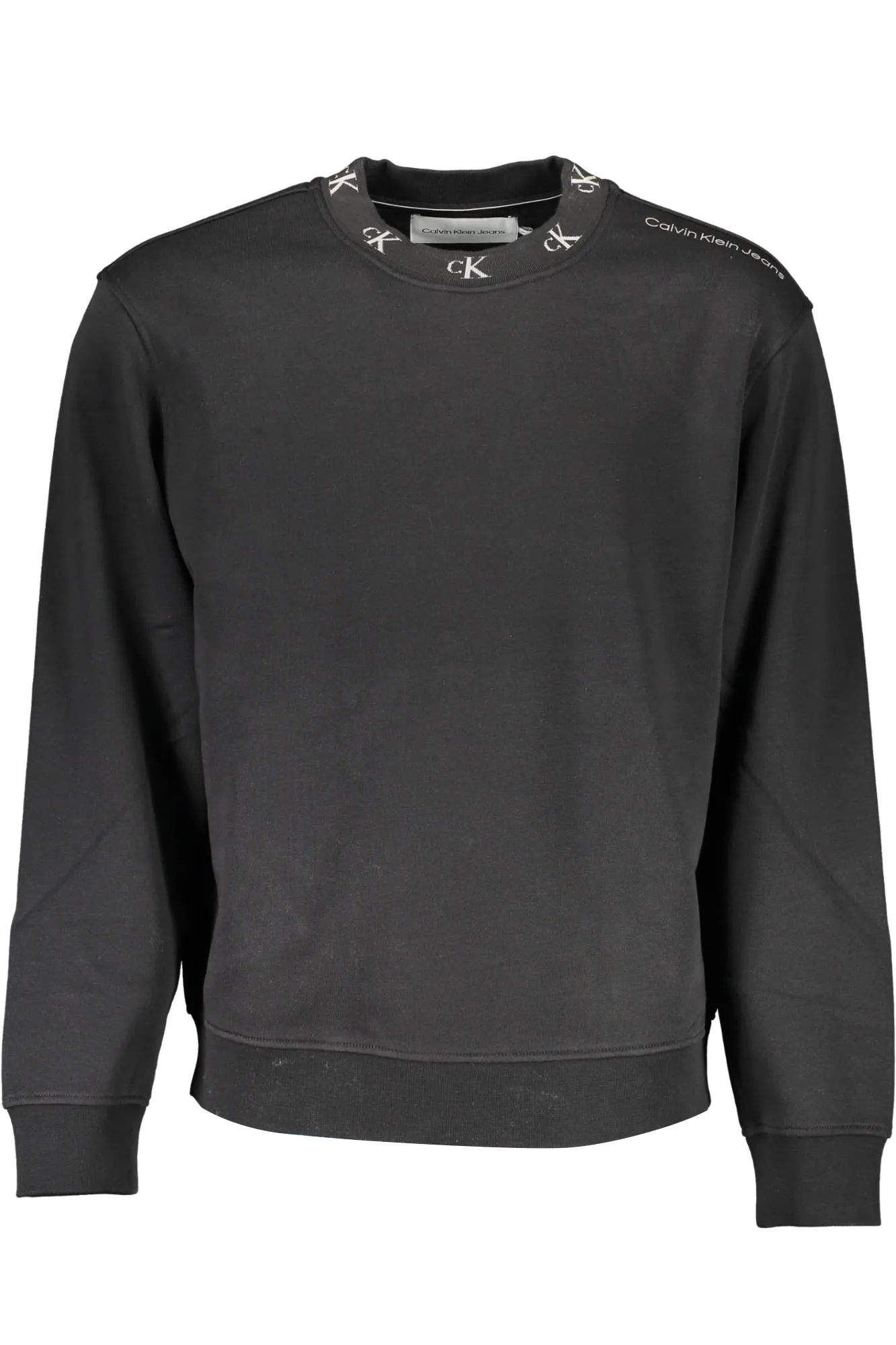 Calvin Klein Sweatshirt Without Zip Black Man - BRAND NEW FROM ITALY