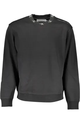 Calvin Klein Sweatshirt Without Zip Black Man - BRAND NEW FROM ITALY