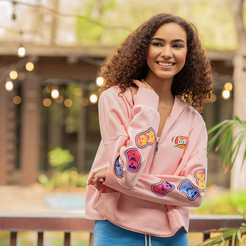 Cane Plush Cropped Hooded Sweatshirt
