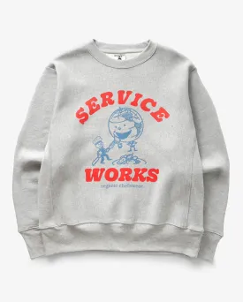 Chefswear Crew Neck Sweat Grey Marl