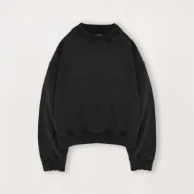 Cropped Sweatshirt - Black