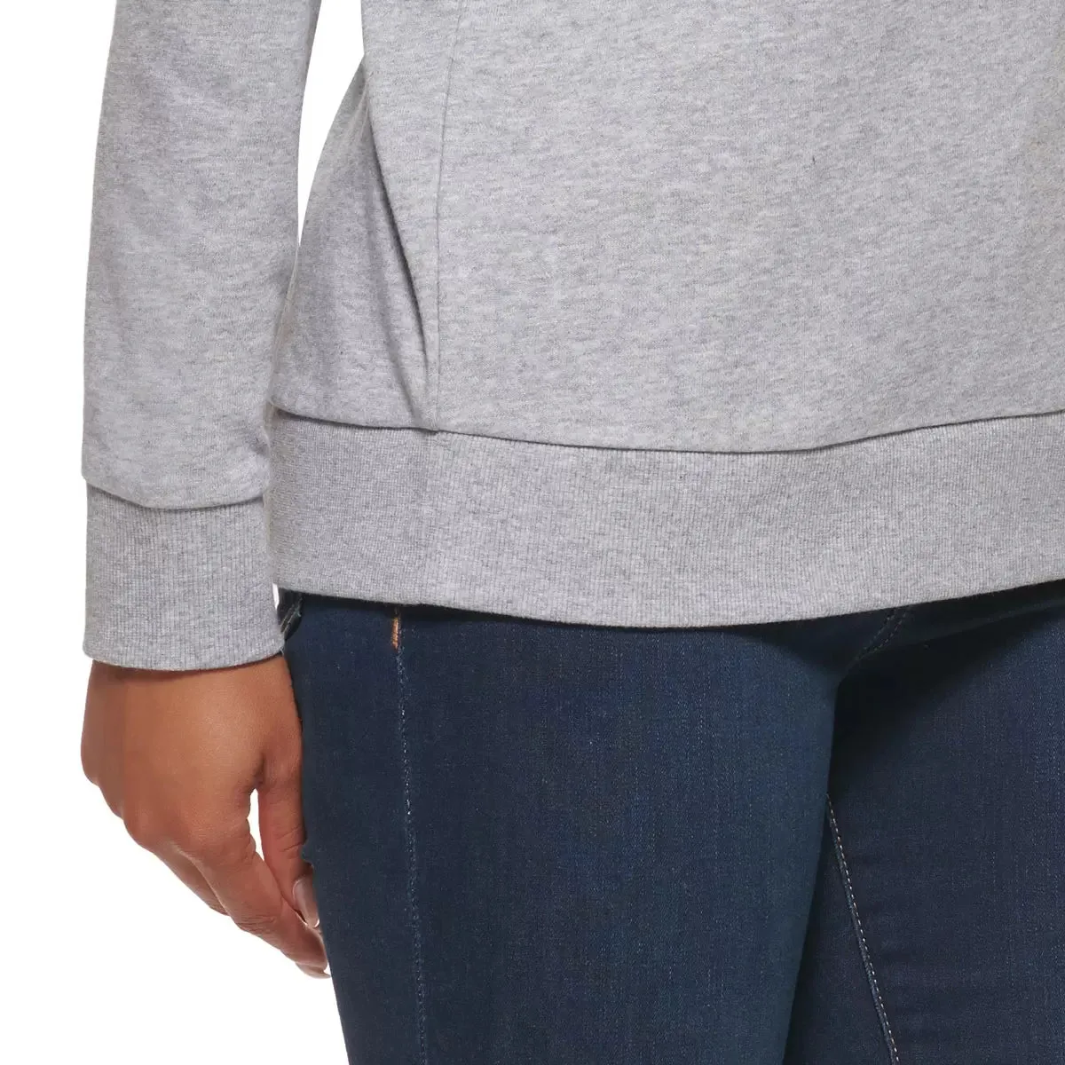 DKNY Women's Sequin Sweatshirt, Size: L