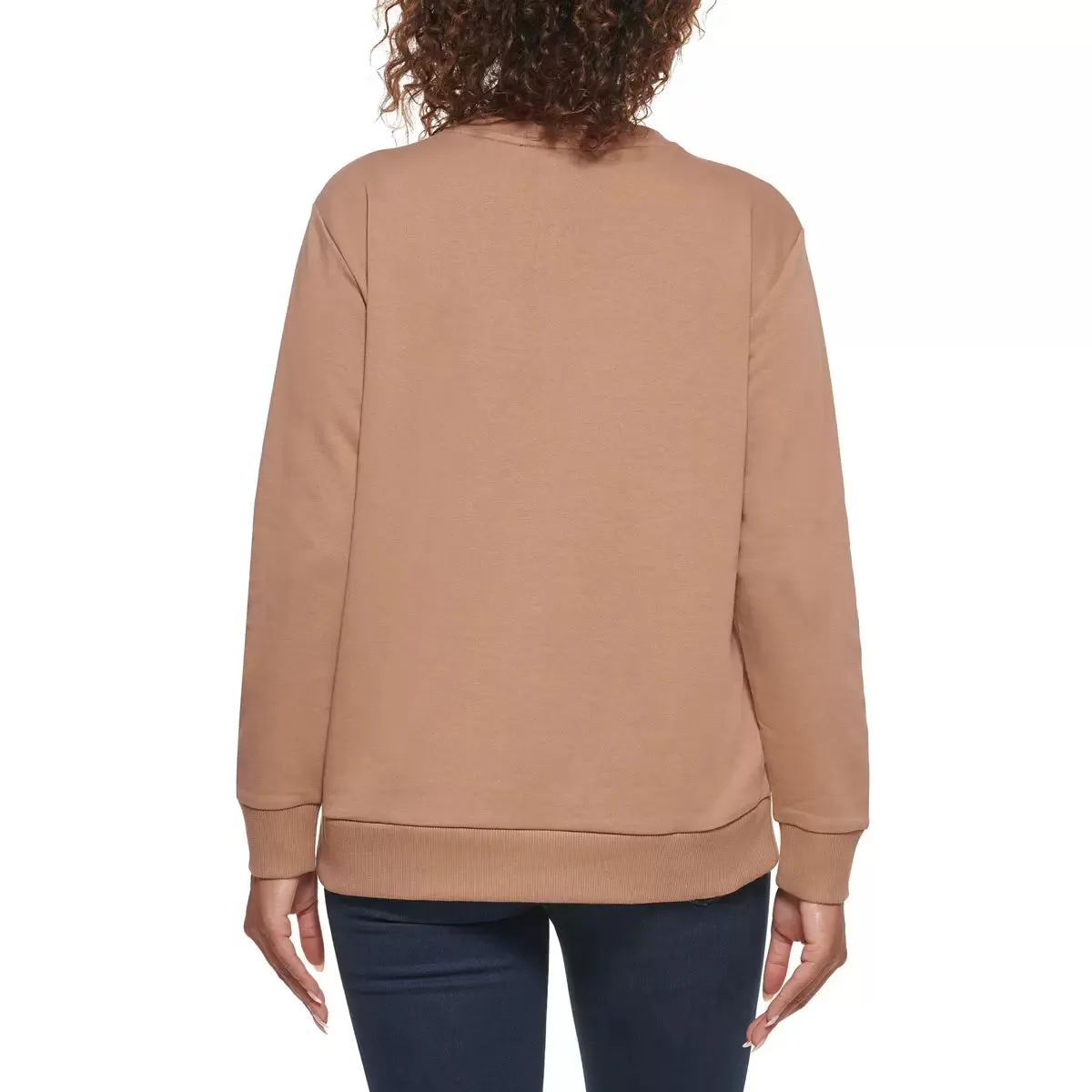 DKNY Women's Sequin Sweatshirt, Size: L