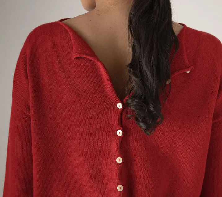 Doll's reversible cardigan
