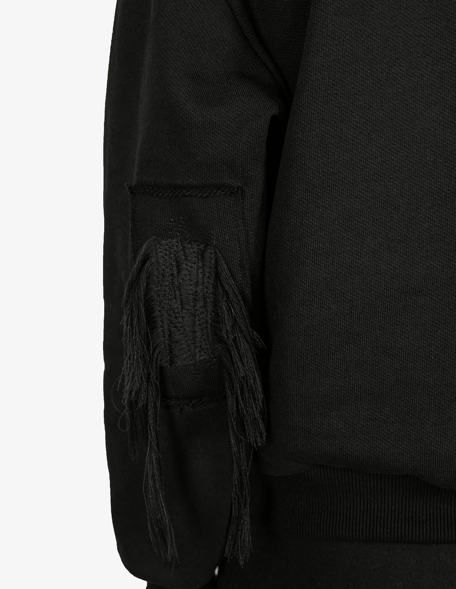 Fringed-Patch Sweatshirt