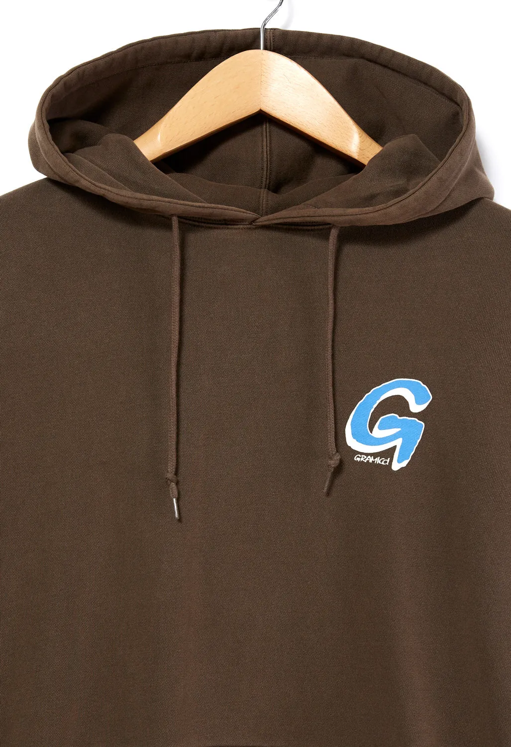 Gramicci Big G Logo Hooded Sweatshirt - Brown Pigment