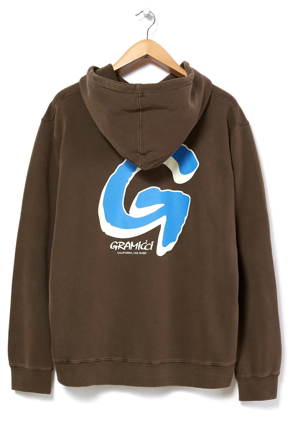 Gramicci Big G Logo Hooded Sweatshirt - Brown Pigment