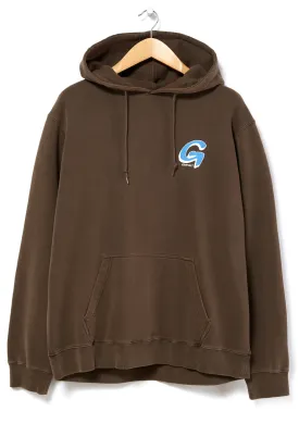 Gramicci Big G Logo Hooded Sweatshirt - Brown Pigment