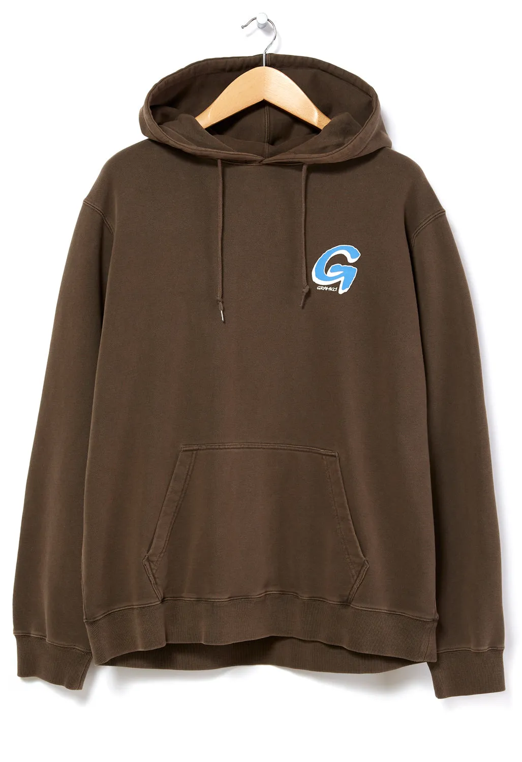 Gramicci Big G Logo Hooded Sweatshirt - Brown Pigment