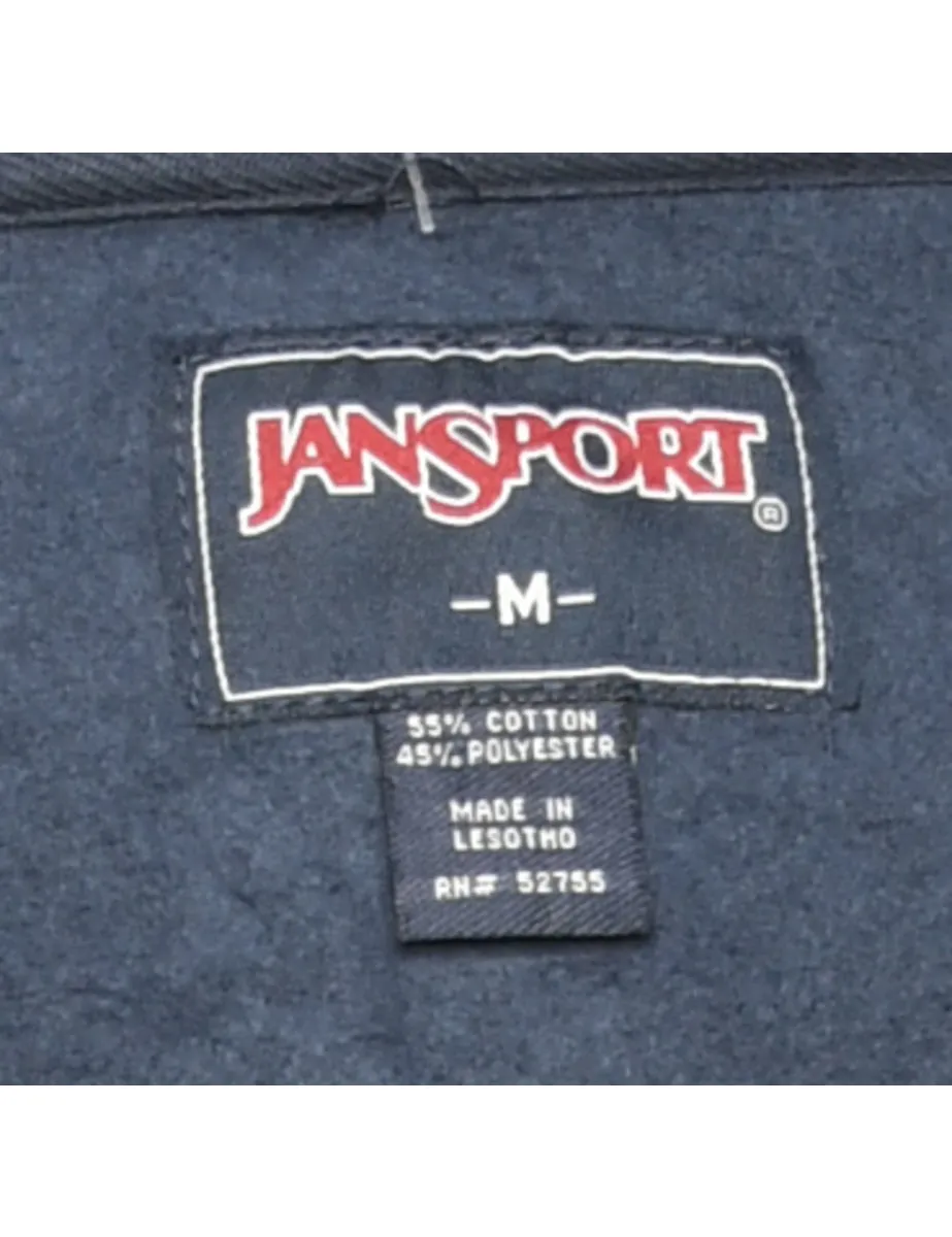 Jansport Navy Printed Hoodie - M