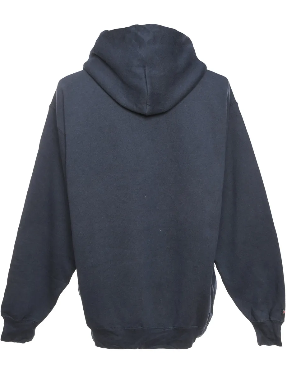 Jansport Navy Printed Hoodie - M