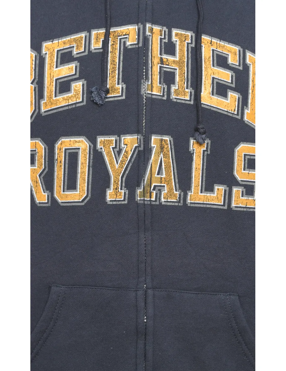 Jansport Navy Printed Hoodie - M