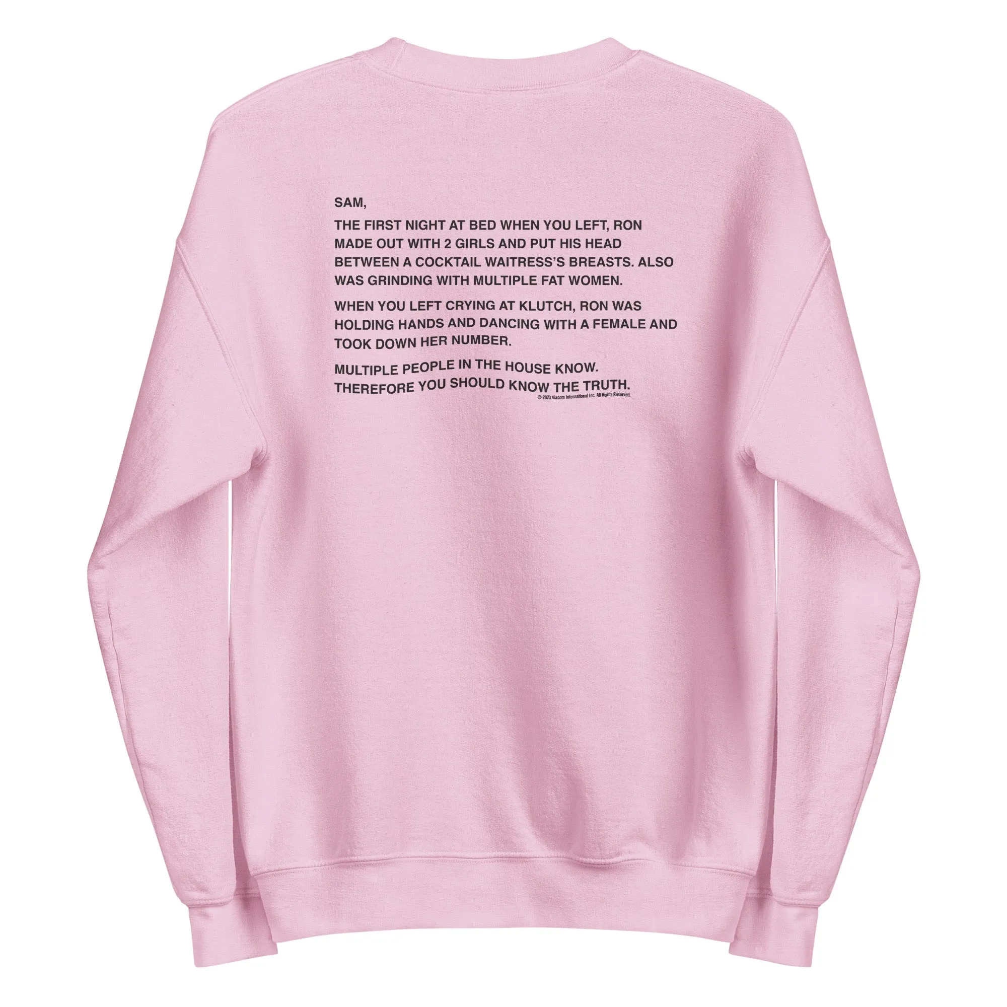 Jersey Shore Family Vacation Sam Note Sweatshirt