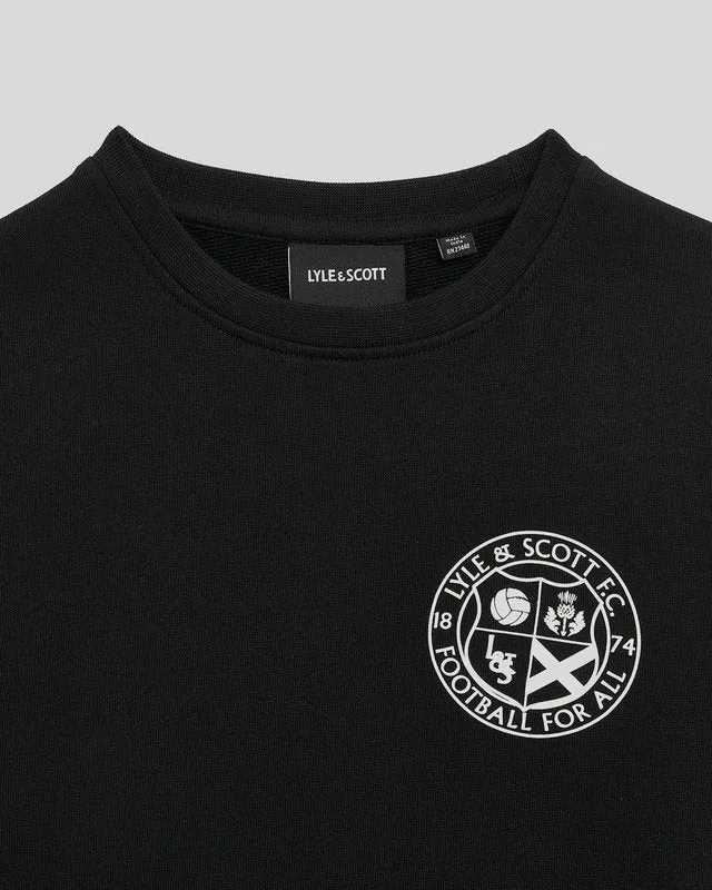 Kids Football Logo Crew Neck Sweatshirt