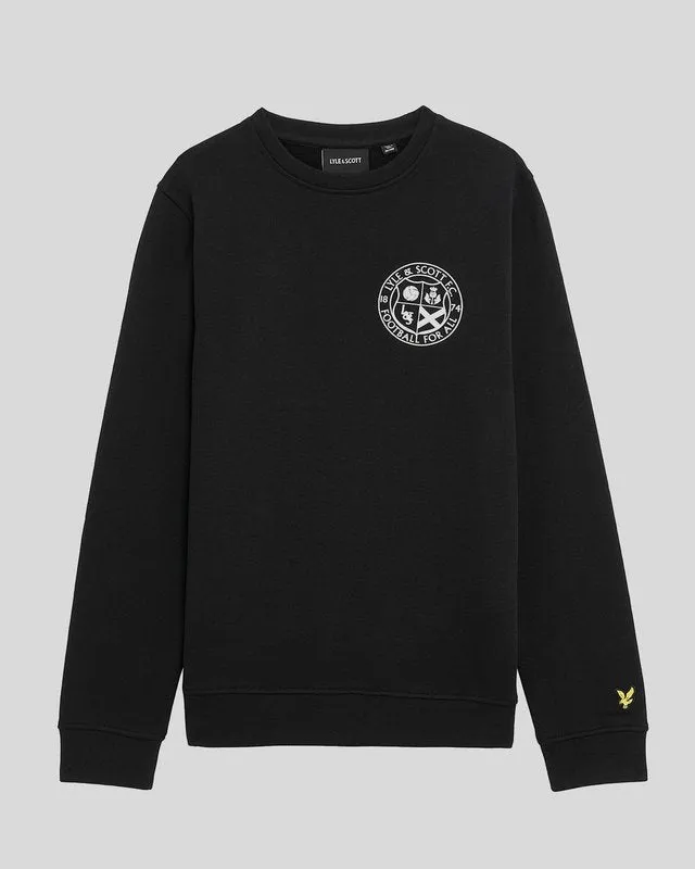 Kids Football Logo Crew Neck Sweatshirt