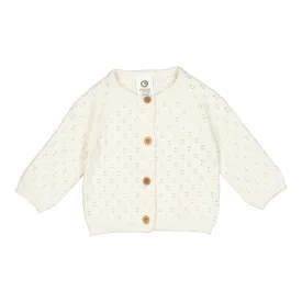 Knit Pointelle Cardigan - Balsam Cream by Musli