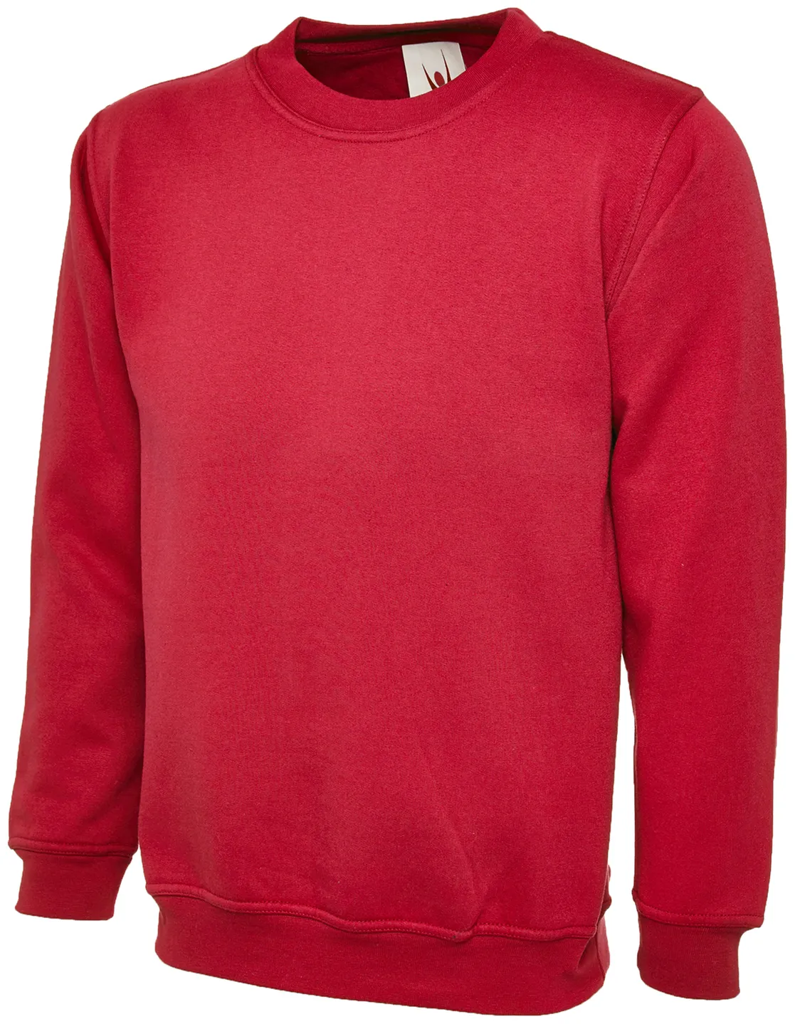 Ladies Deluxe Crew Neck Sweatshirt | Red