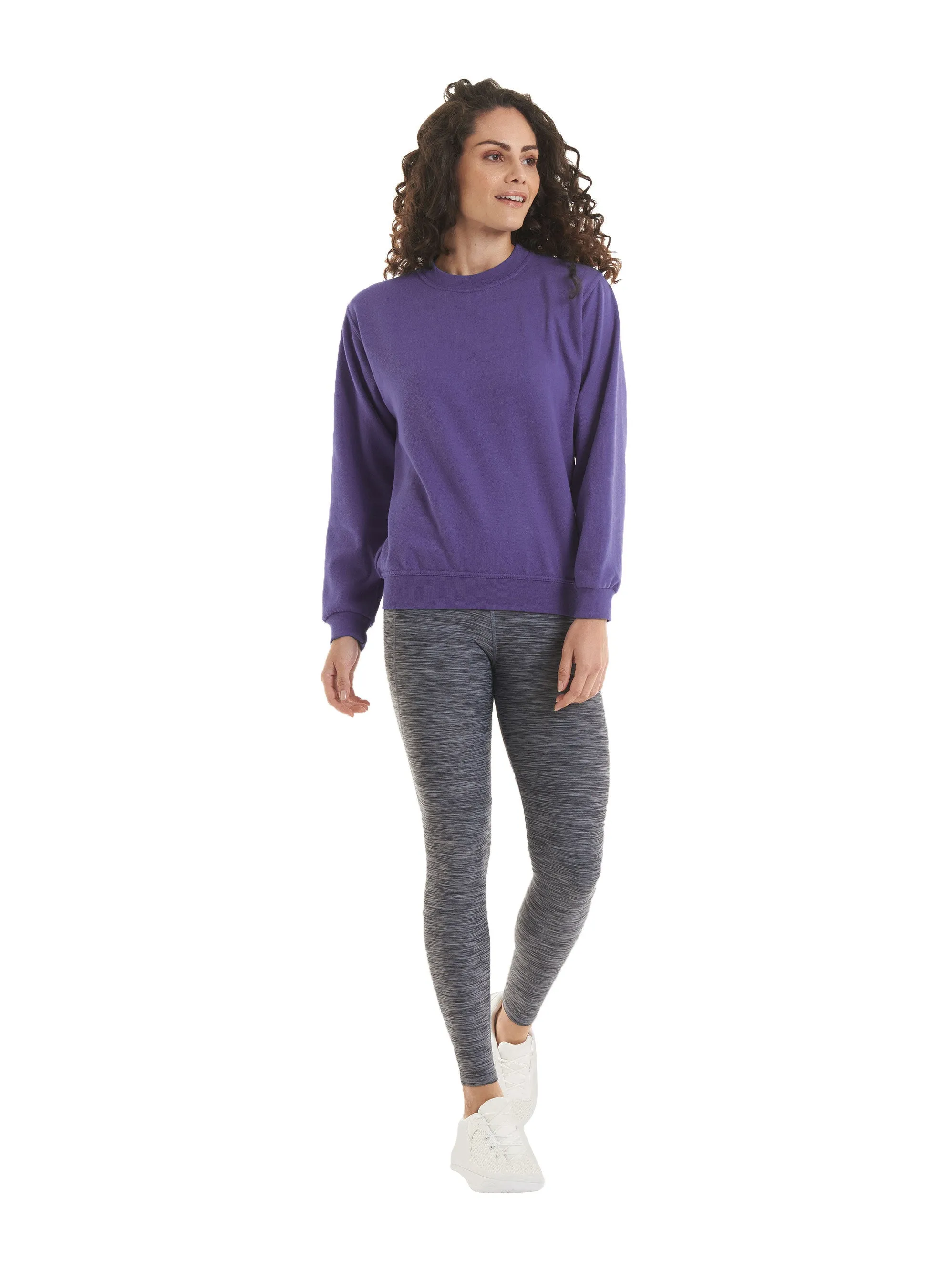 Ladies Deluxe Crew Neck Sweatshirt | Red