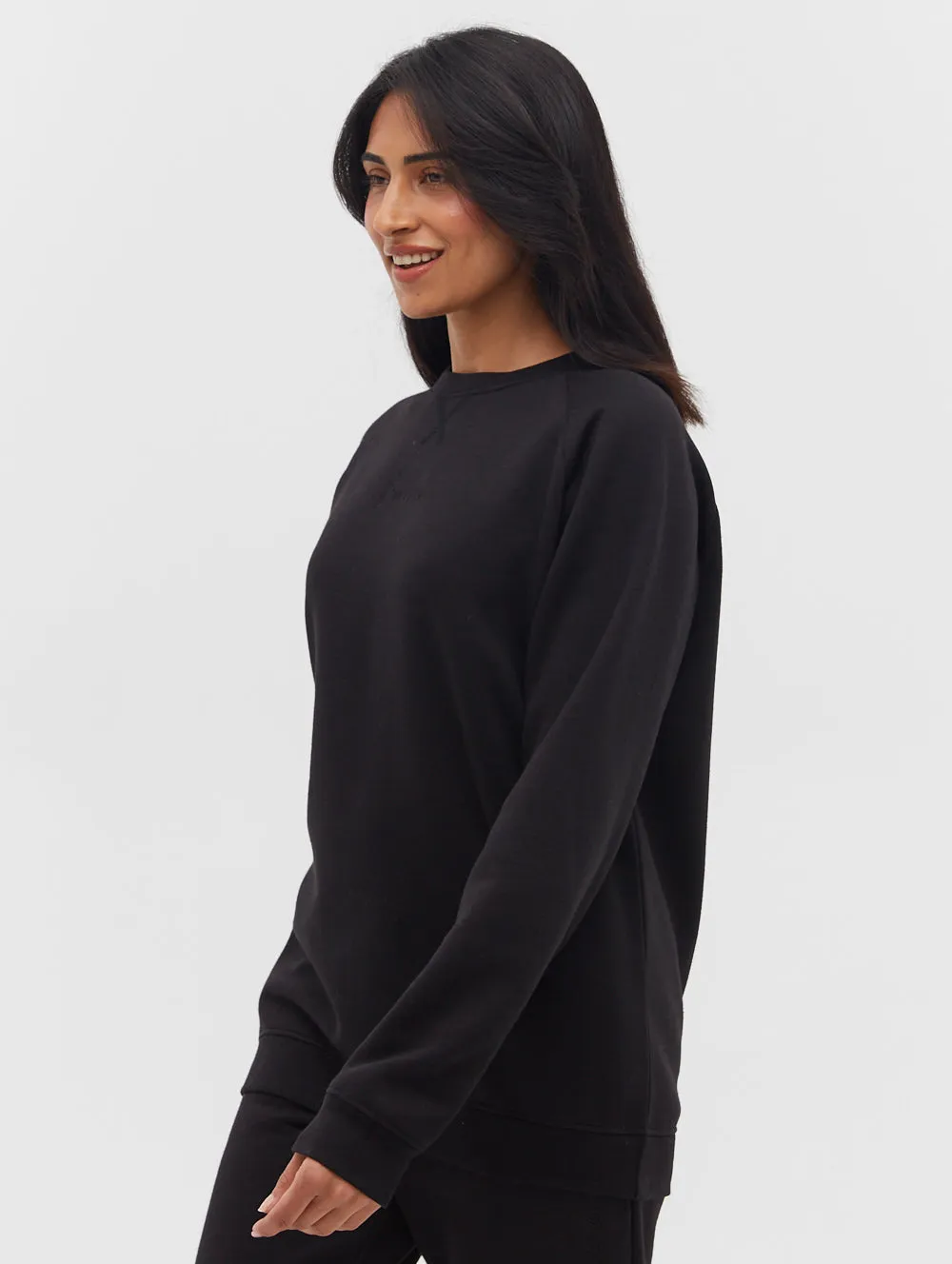 Lerna Sustainable Oversize Raglan Crew Neck Sweatshirt