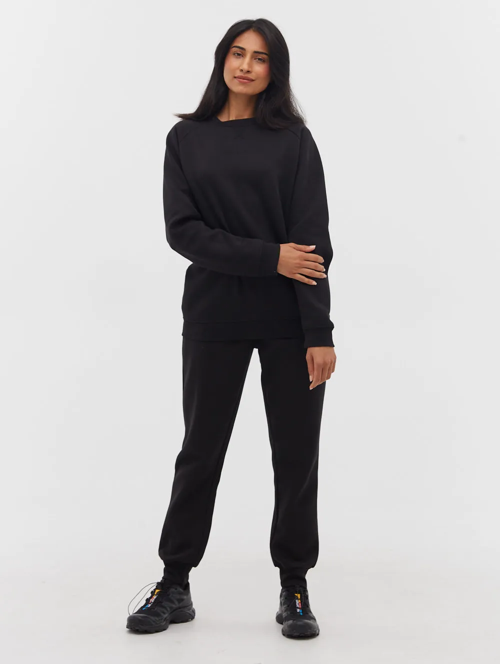 Lerna Sustainable Oversize Raglan Crew Neck Sweatshirt