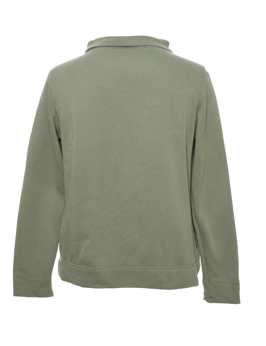 Light Green Puma Printed Sweatshirt - L
