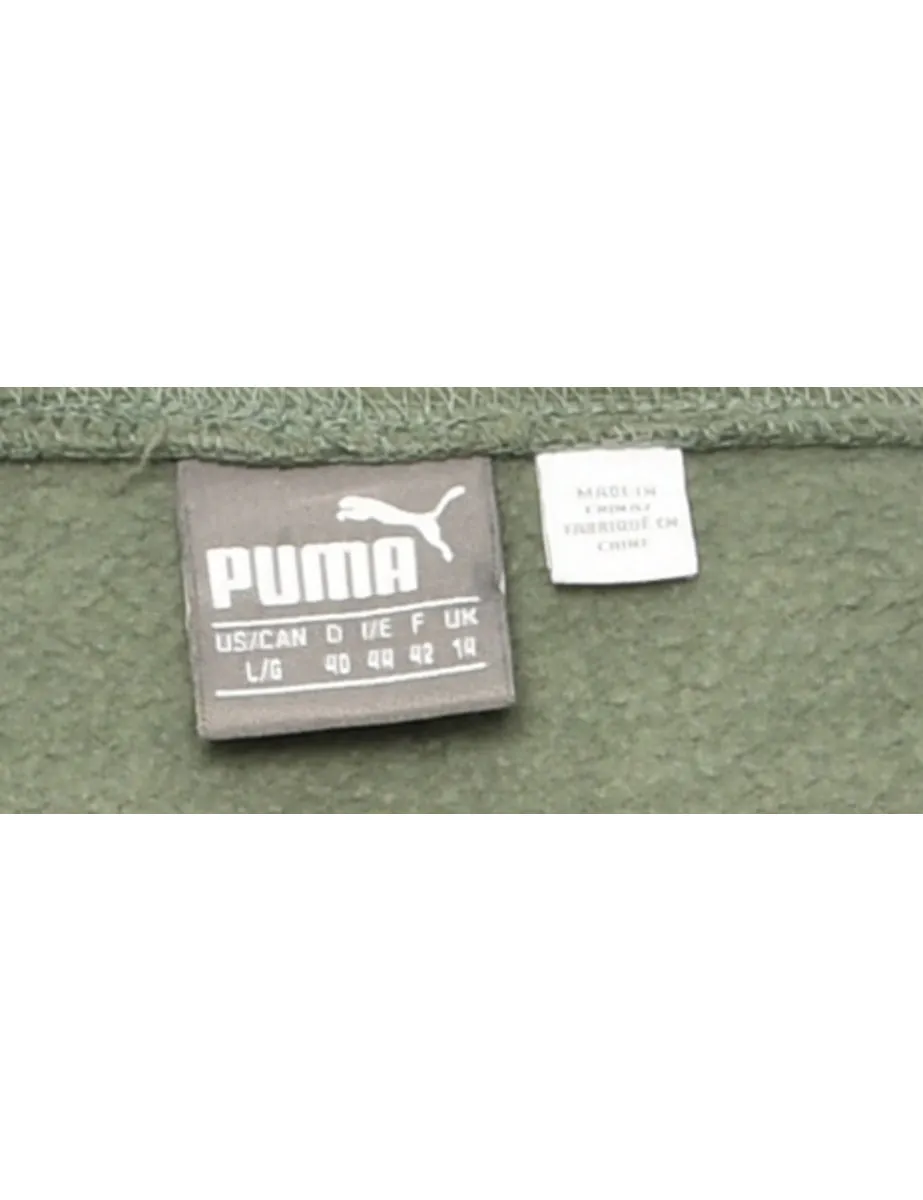 Light Green Puma Printed Sweatshirt - L