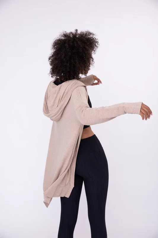 Lindsey Longline Hooded Cardigan with Pockets