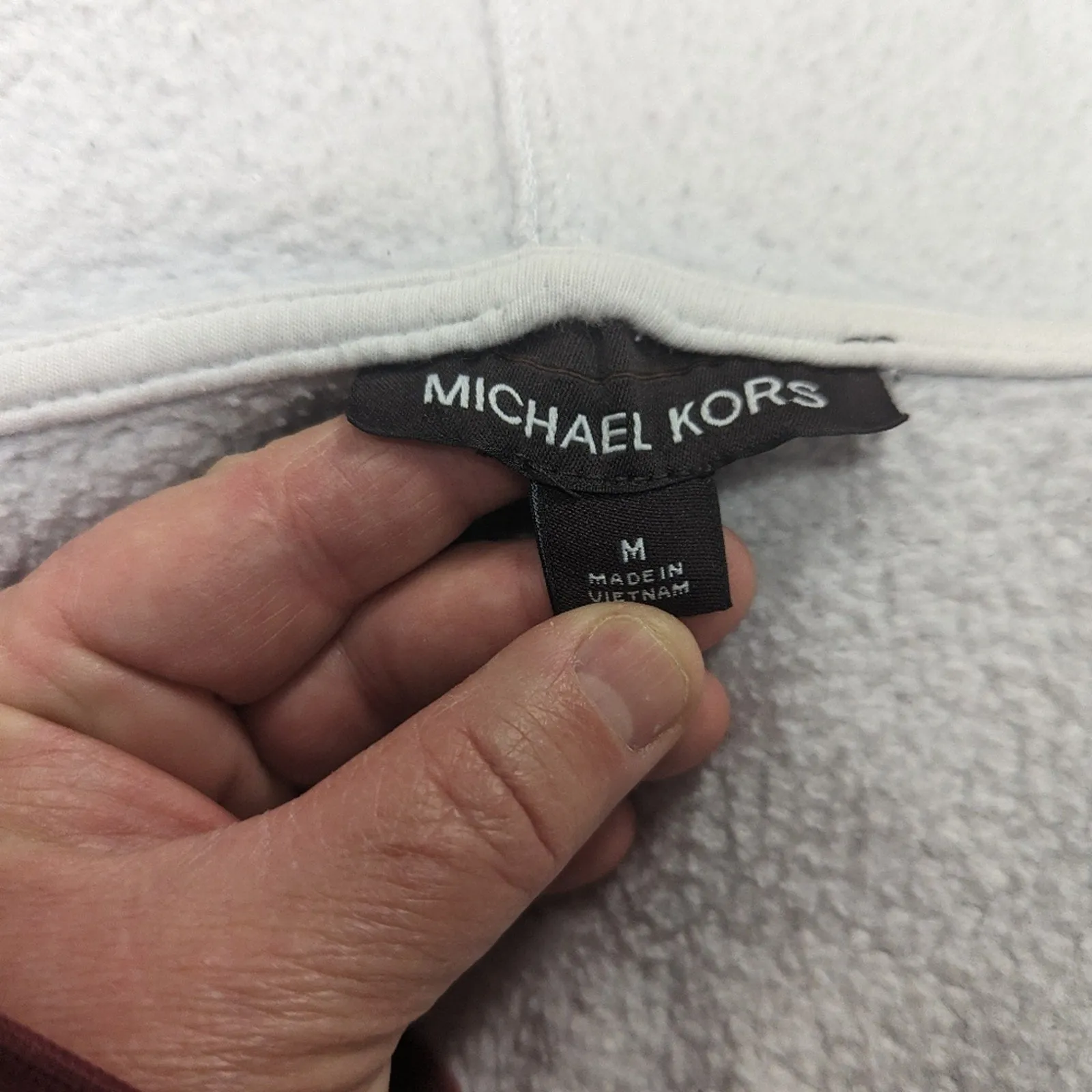 Michael Kors Camouflage Zip Up Hooded Sweatshirt / Medium