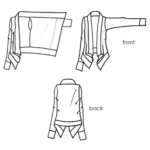 MiY Collection - Draped Waterfall Cardigan