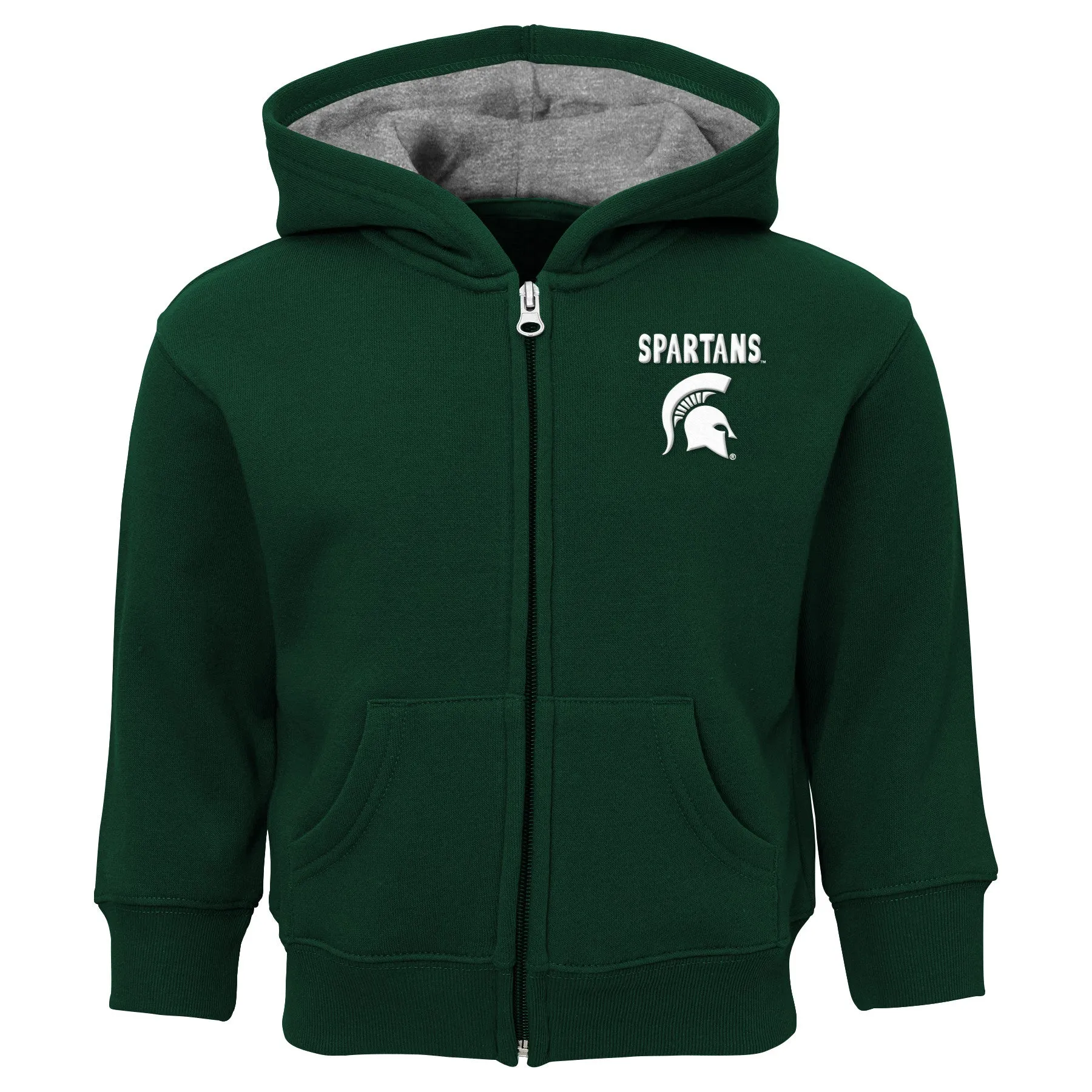 MSU Spartans Infant Zip Up Hooded Sweatshirt
