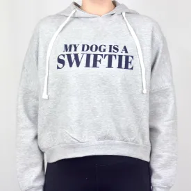 My Dog Is A Swiftie Cropped Hooded Sweatshirt